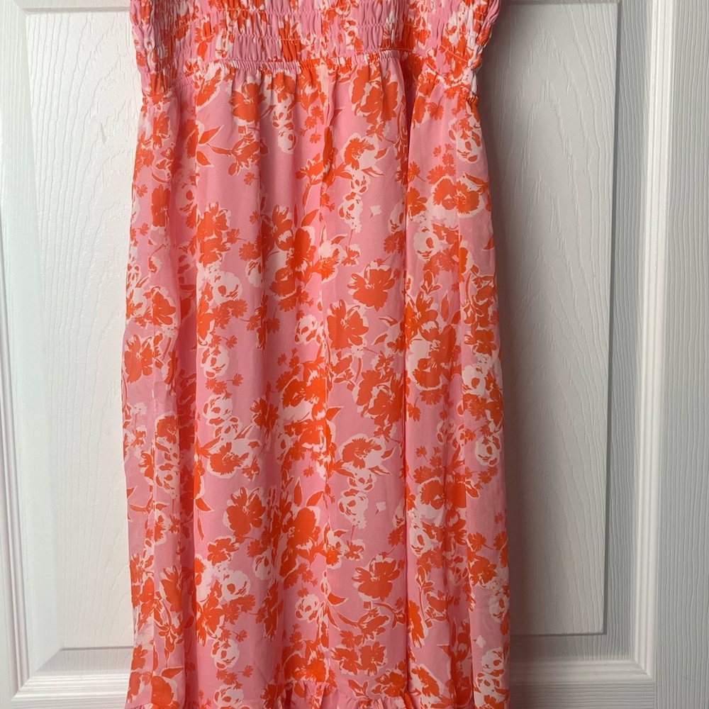 Sienna Sky Pink and Orange Floral Top